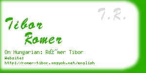 tibor romer business card